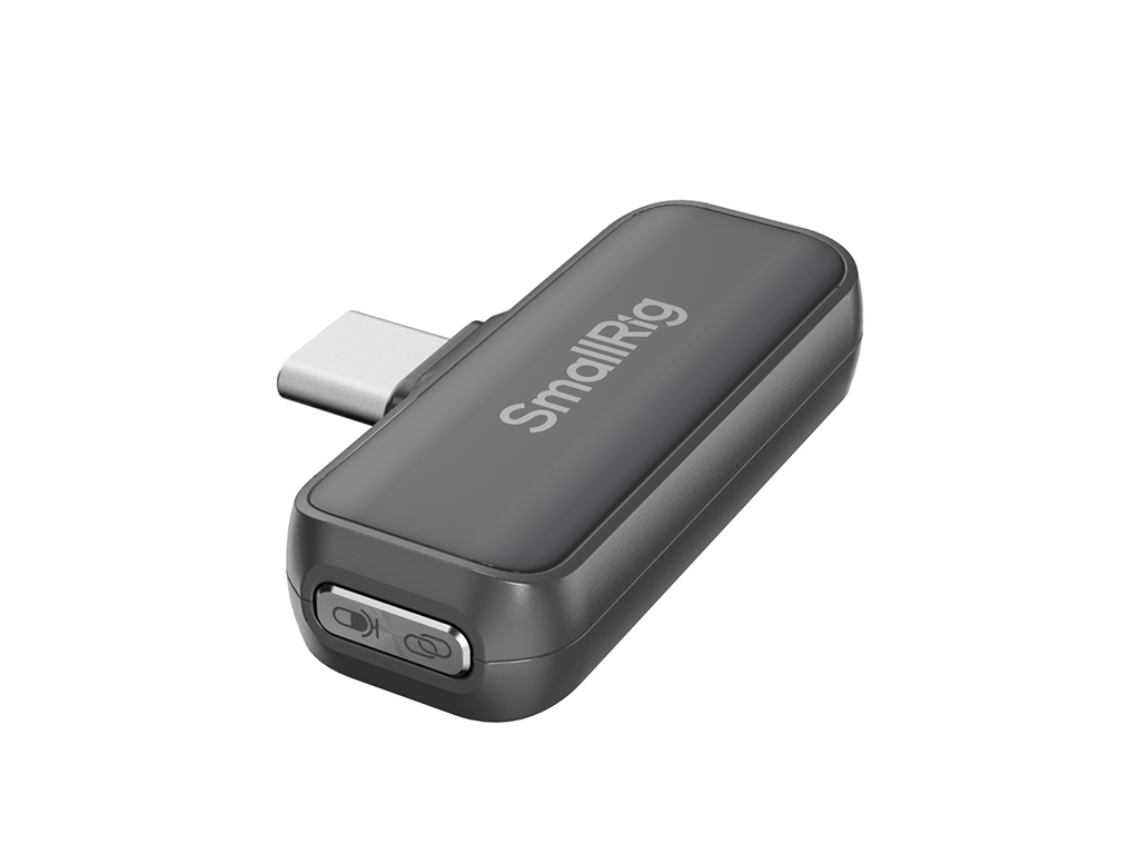 SmallRig 4934 Siyah 24bit / 48kHz Type-C Kablosuz Yaka Mikrofonu 300 Metre Çekim Aralığı - 2 Kişilik