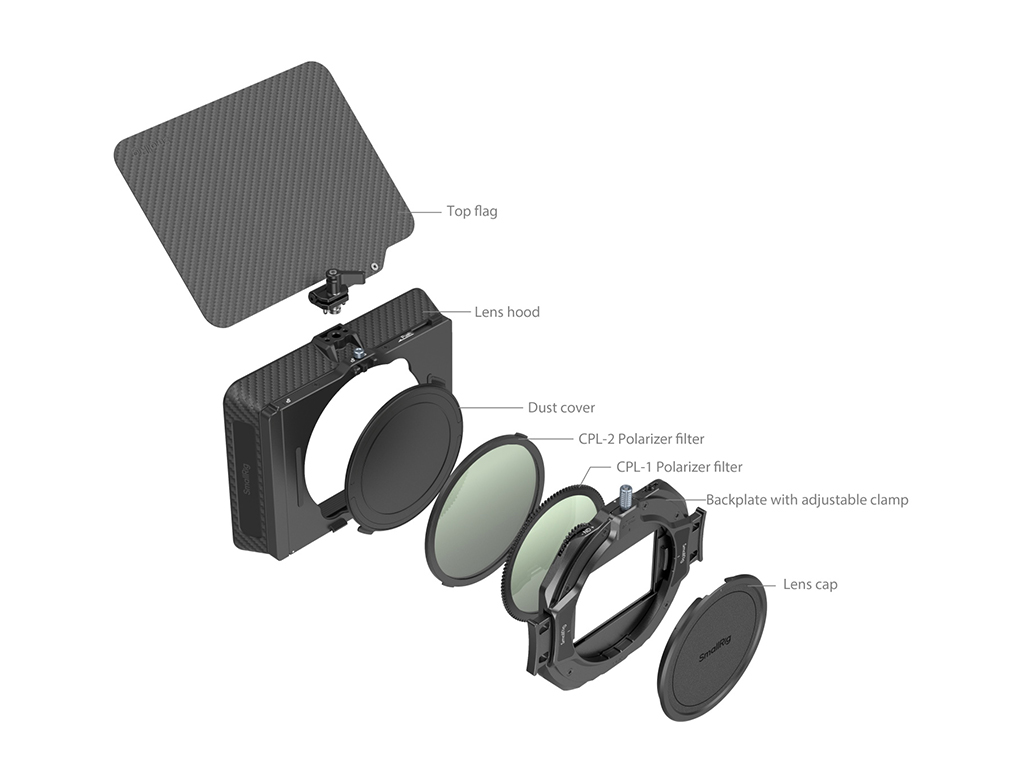 SmallRig 4411 Clampli Filtreli Mattebox Kiti