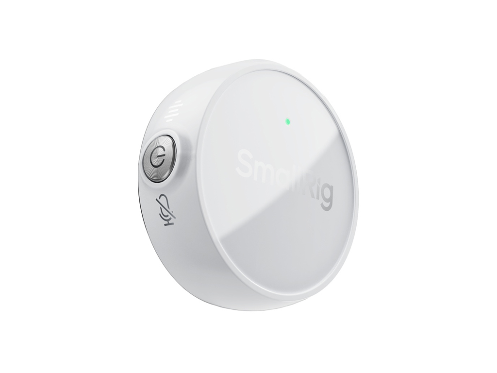 SmallRig 4706 Beyaz 24bit / 48kHz Type-C Kablosuz Yaka Mikrofonu 300 Metre Çekim Aralığı - 2 Kişilik