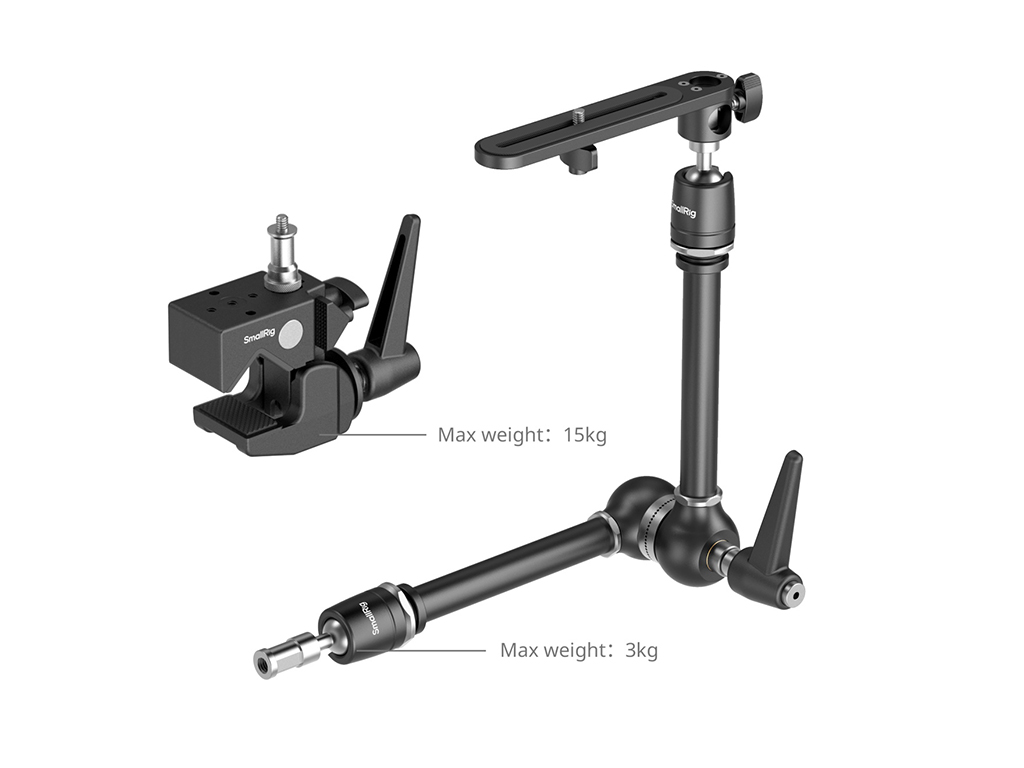 SmallRig 4862 Süper Clamp Magic Arm Kit 15kg Taşıma Kapasiteli (Arm)