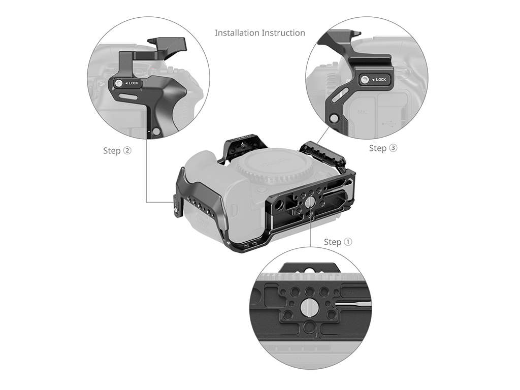 SmallRig 4978 Canon EOS R5 MII Uyumlu Kafes