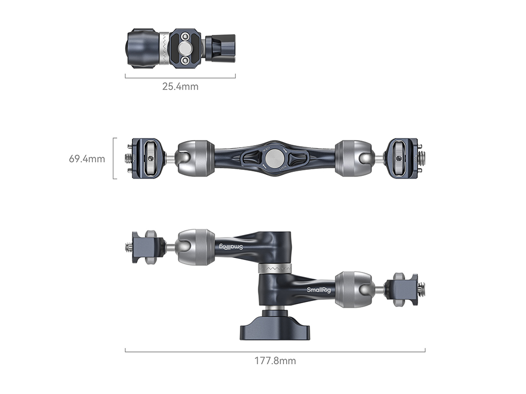 SmallRig 4899 ARRI Bağlantılı Magic Arm (7")