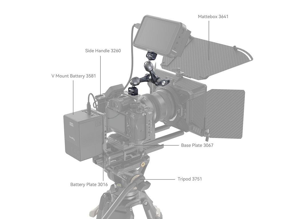 SmallRig 4899 ARRI Bağlantılı Magic Arm (7")