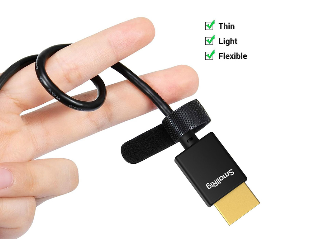 SmallRig 4795 100cm Ultra-Slim 4K HDMI Kablo (D-A) Mini HDMI to HDMI