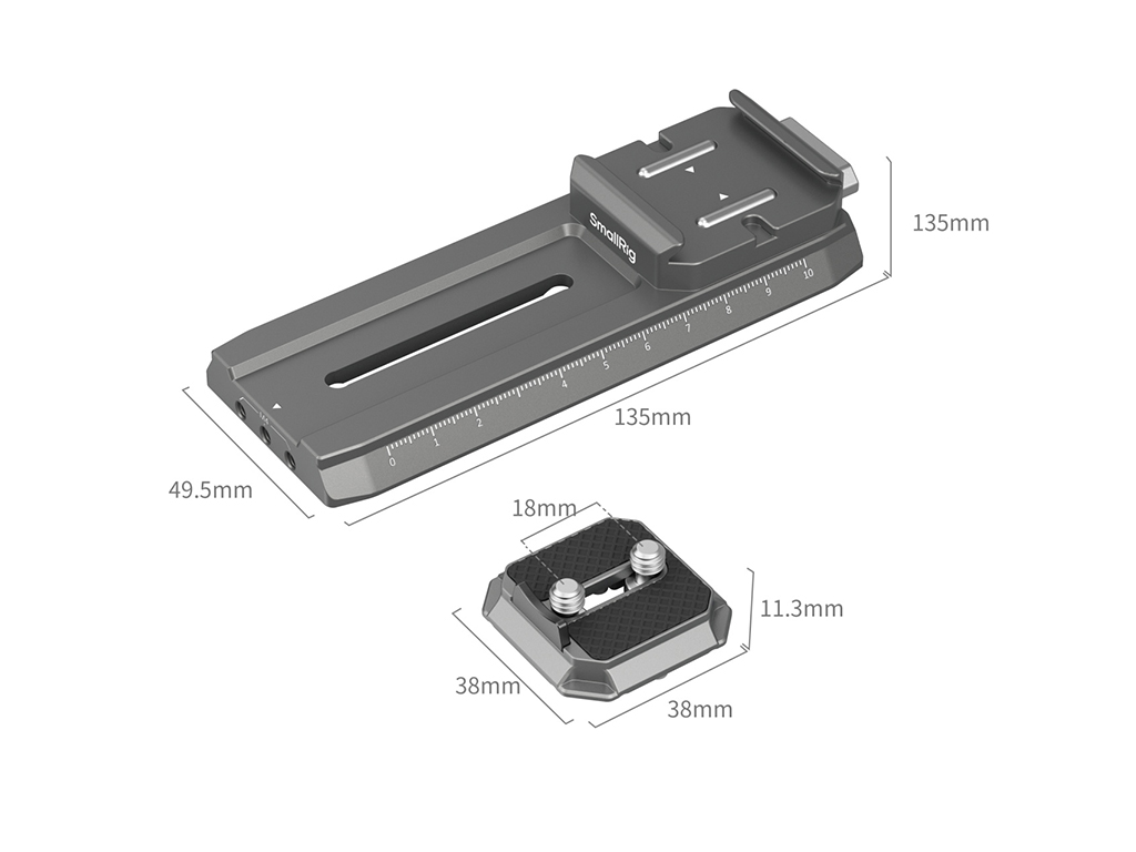 SmallRig 4638 DJI Gimbal Uyumlu Arca Swiss Hızlı Plate