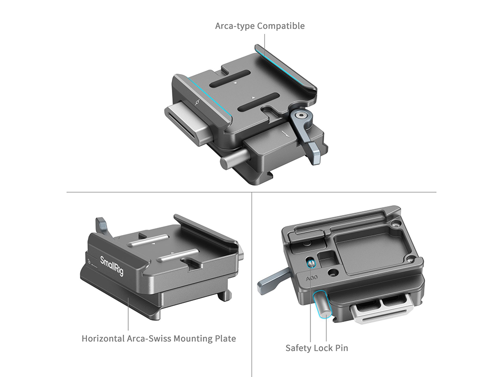 SmallRig 4639 DJI Gimbal için Arca Swiss Hızlı Çıkartma Plakası