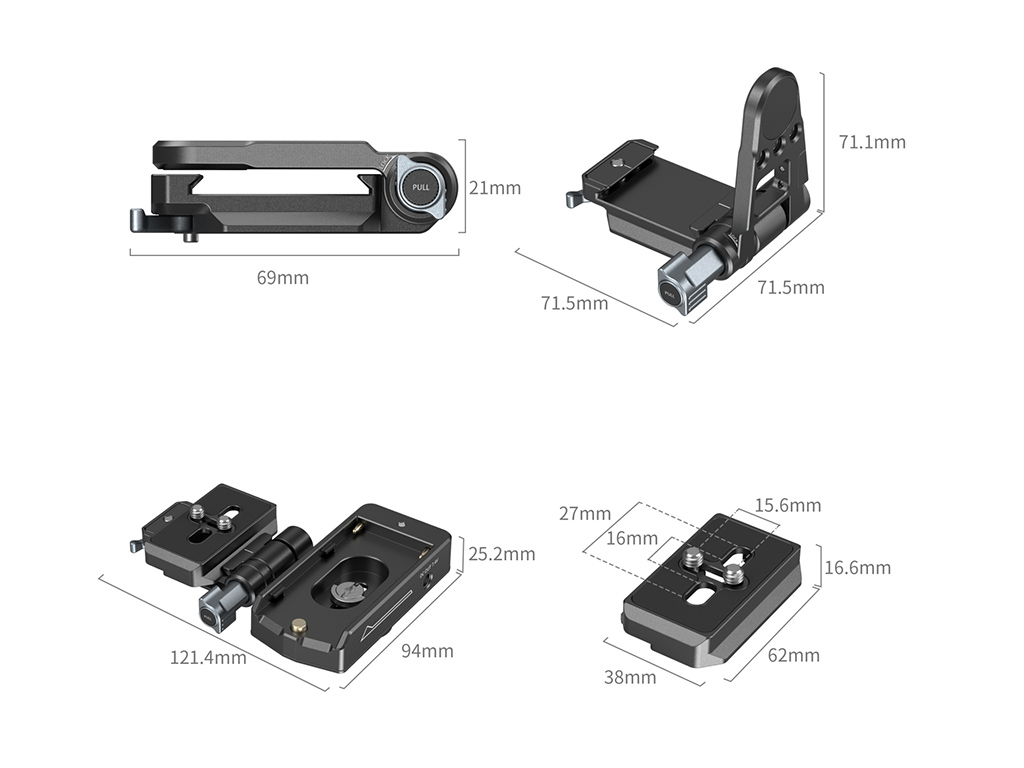 SmallRig 4696 NP-F Serileri için Batarya Plate
