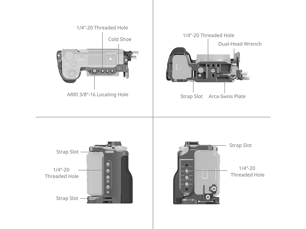 SmallRig 4949 Sony ZV-E10 II Uyumlu Kafes Kiti