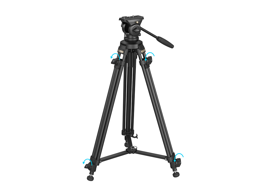 SmallRig 4684 AD50 Lite 10kg Taşıma Kapasiteli Video Tripodu 158cm Maksimum Uzunluk
