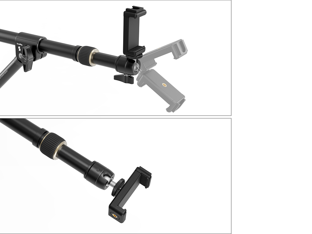 SmallRig 4304 3kg Taşıma Kapasiteli Masa Bağlantı Aparatı Cep Telefonu Tutucu Dahil