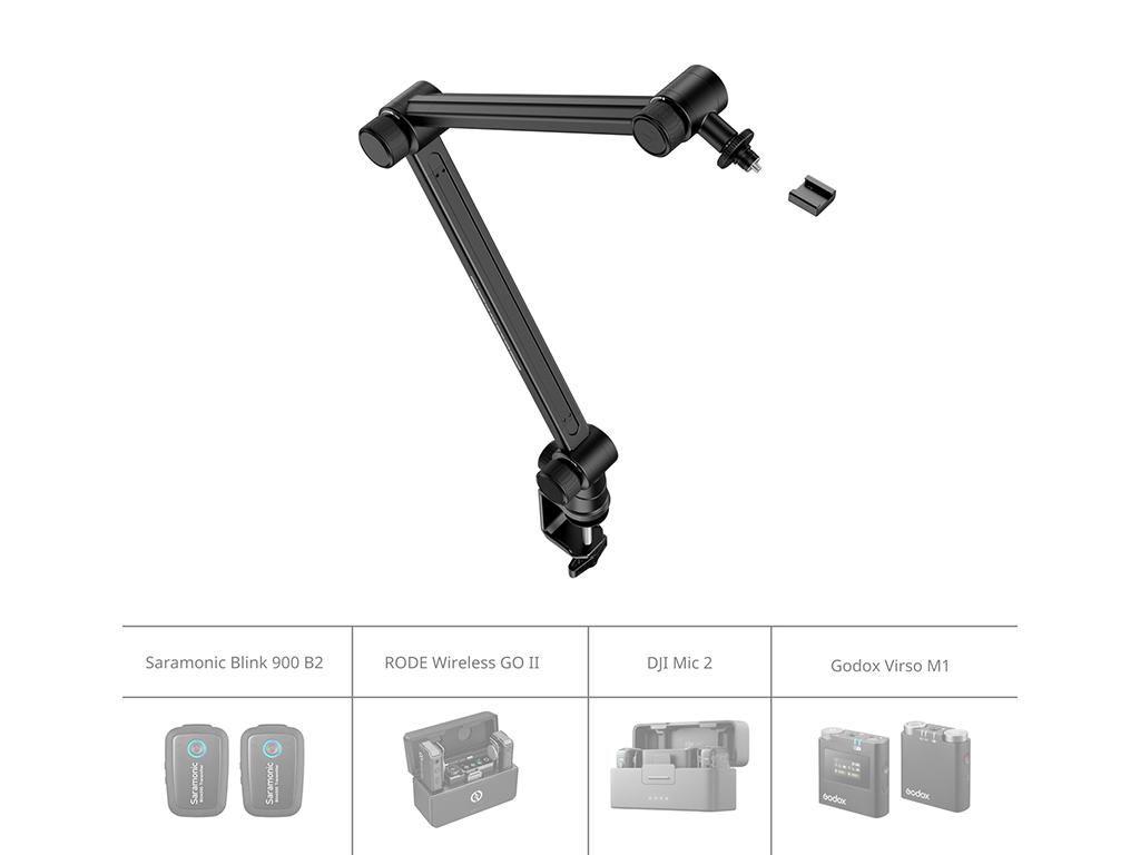 SmallRig 4303 Masa Montajı için Mikrofon Standı 1.5kg Taşıma Kapasiteli