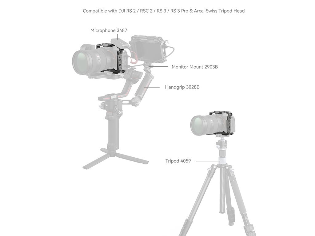 SmallRig 4481 Sony A7R V / A7 IV / A1 / A7S III / A7R V Uyumlu ''HawkLock'' Serisi Kafes