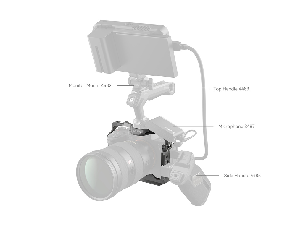 SmallRig 4481 Sony A7R V / A7 IV / A1 / A7S III / A7R V Uyumlu ''HawkLock'' Serisi Kafes