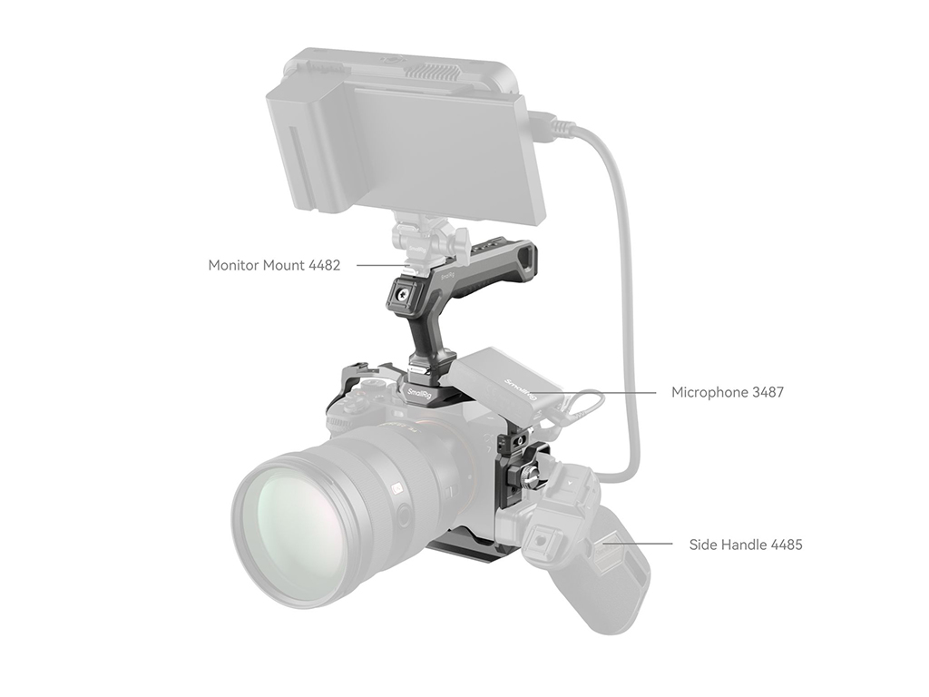 SmallRig 4538 Sony A7R V / A7 IV / A7S III Uyumlu ''HawkLock'' Hızlı Kurulum Kafes Kiti