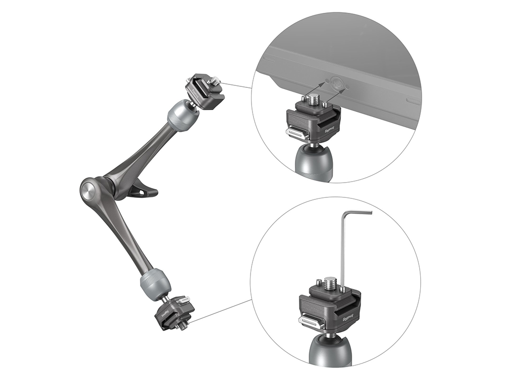 SmallRig 4489 Hawklock H21 Rosette Hızlı Çıkarılabilir Magic Arm