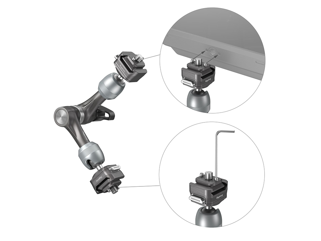 SmallRig 4490 H21 Hawklock Rosette Hızlı Çıkartılabilen Magic Arm