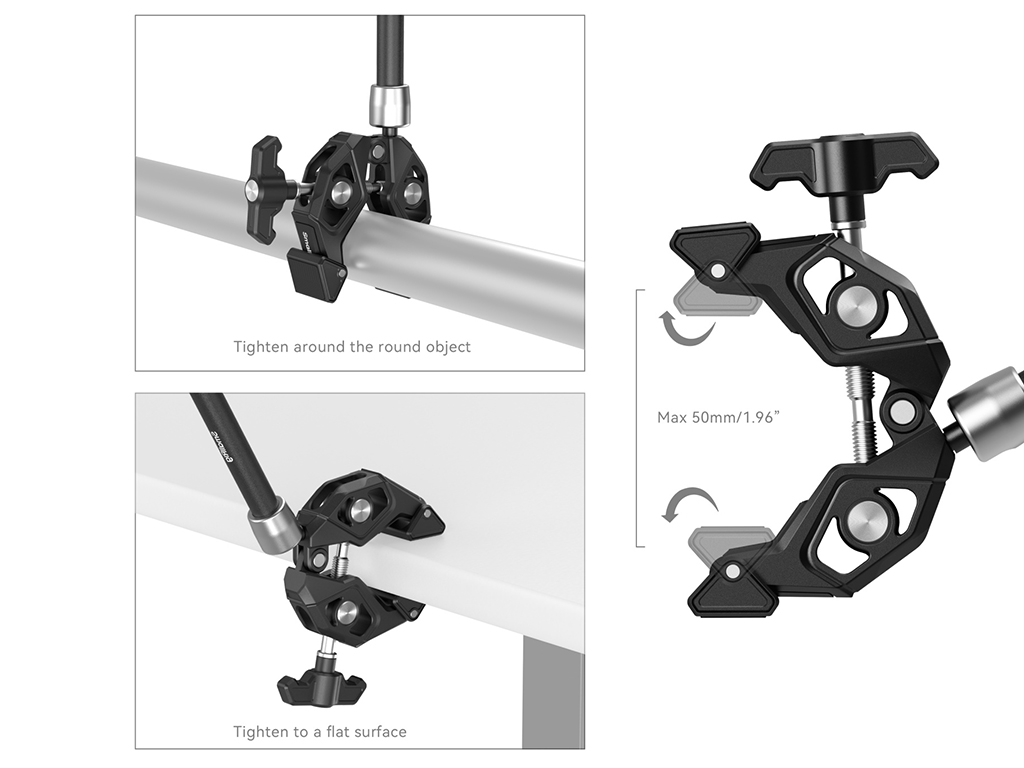 SmallRig 4454 Clamp Uçlu Çok Amaçlı Magic Arm Aksiyon Kamera Uyumlu