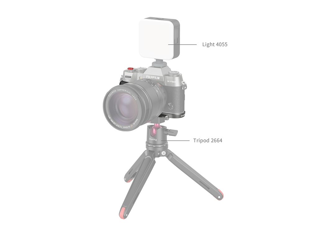 SmallRig 4712 Fujifilm X-T50 Uyumlu Antrasit L Braket