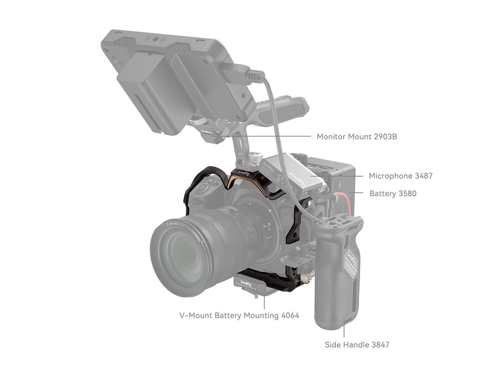 SmallRig 4316 Nikon Z8 Uyumlu "Night Eagle" Serisi Kafes