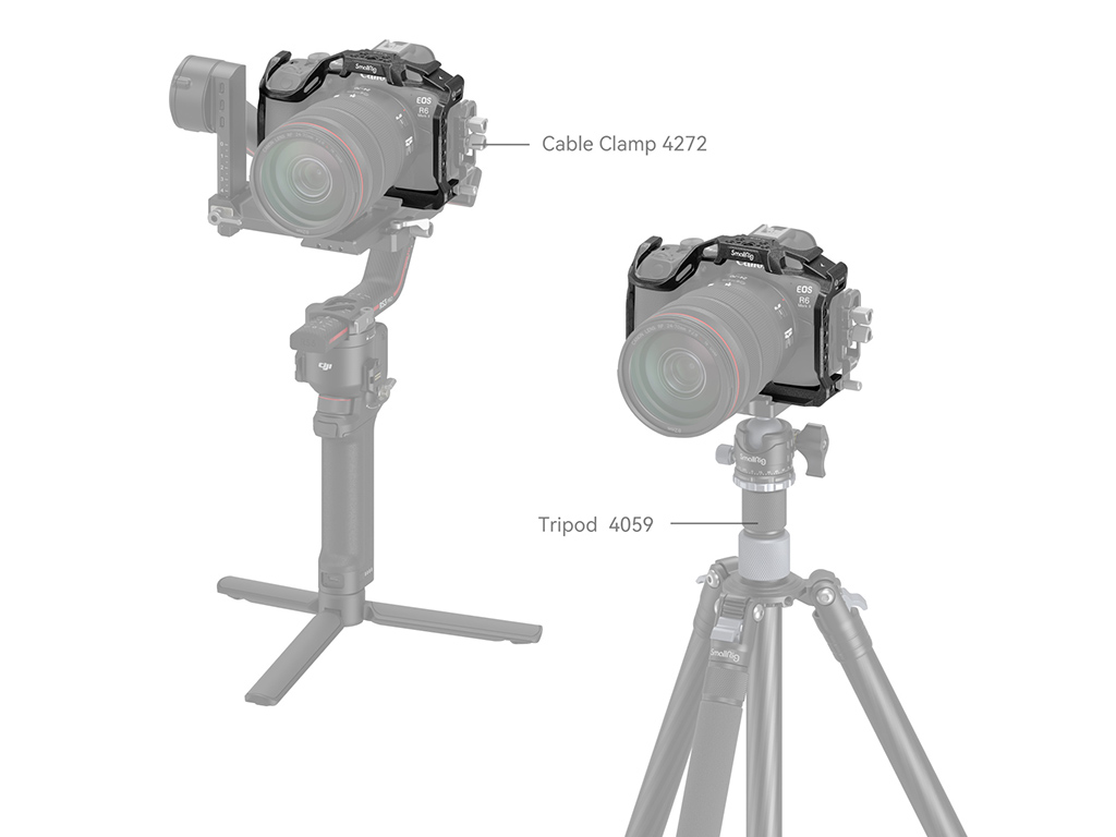 SmallRig 4161 Canon EOS R6 MKII Uyumlu "Black Mamba" Serisi Kafes
