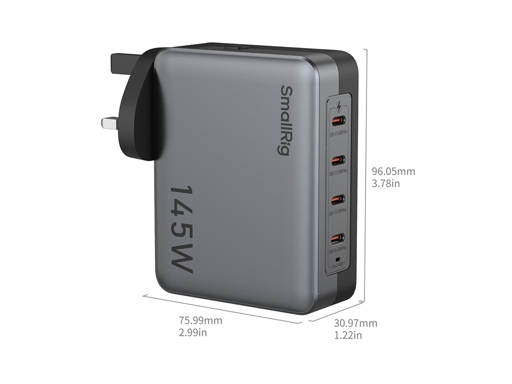 SmallRig 4748 4 adet Type-C Portlu 145W Güç Adaptörü