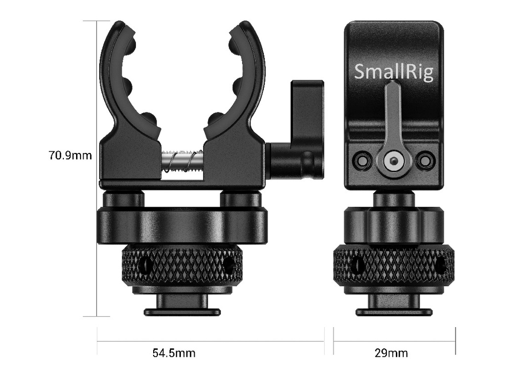SmallRig BSM2352 Cold Shoe için Shotgun Mikrofon Tutucu