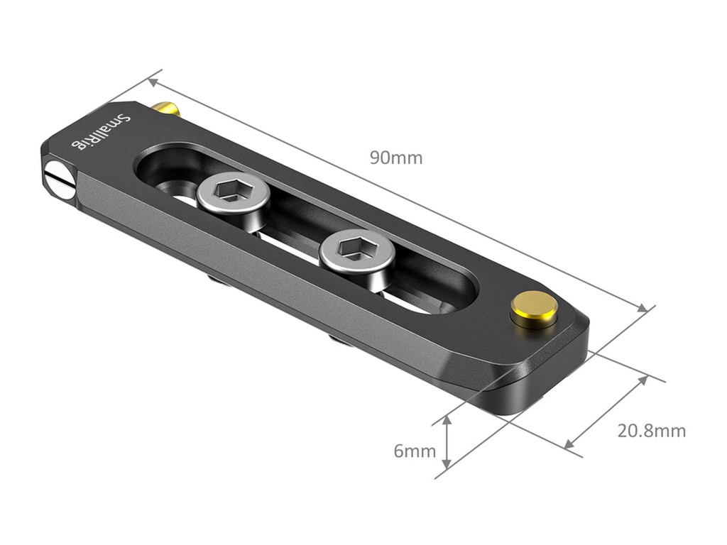 SmallRig BUN2484B Düşük Profilli 90mm Nato Rail Bileşeni
