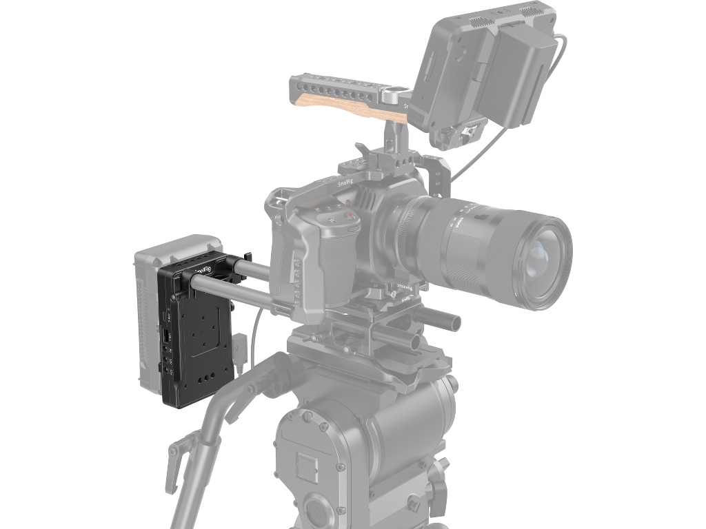 SmallRig 3203B 15mm Rod Yuvalı V-Mount Batarya Montaj Plakası