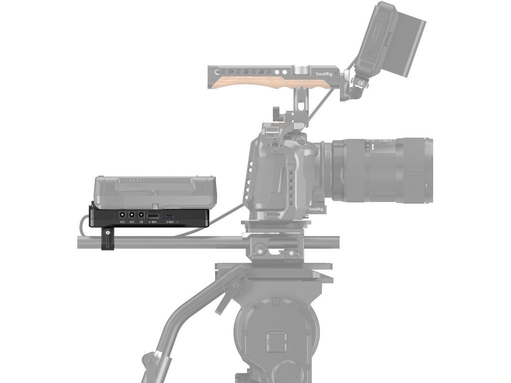SmallRig 3203B 15mm Rod Yuvalı V-Mount Batarya Montaj Plakası