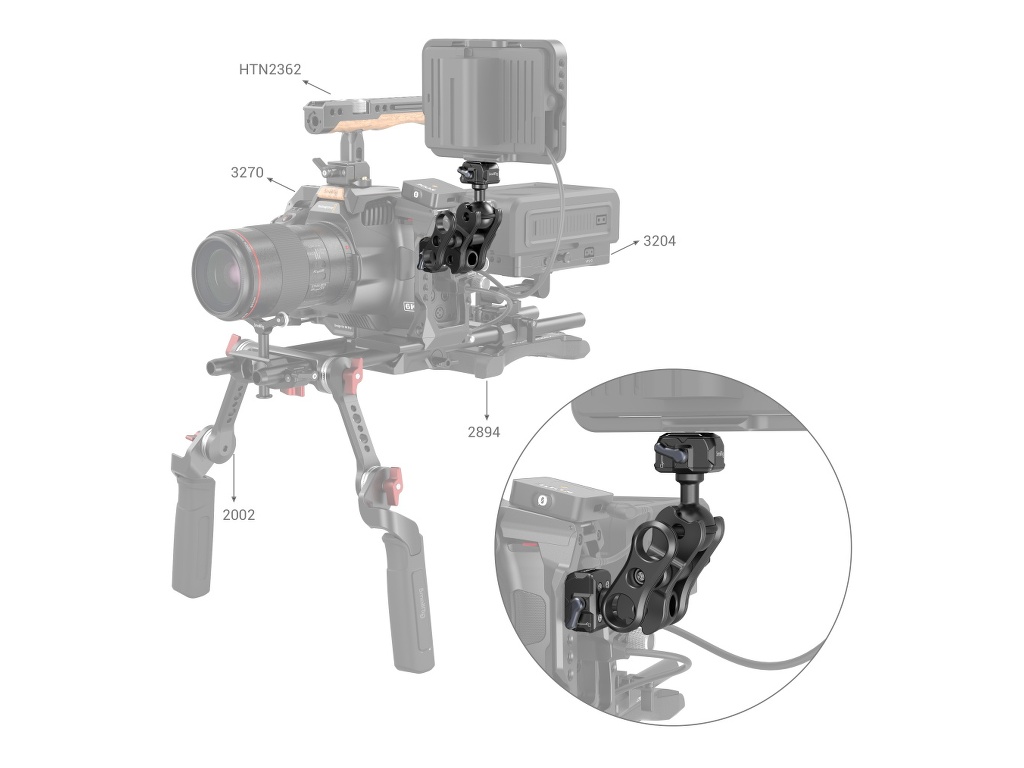 SmallRig 3515C Ball Head Magic Arm
