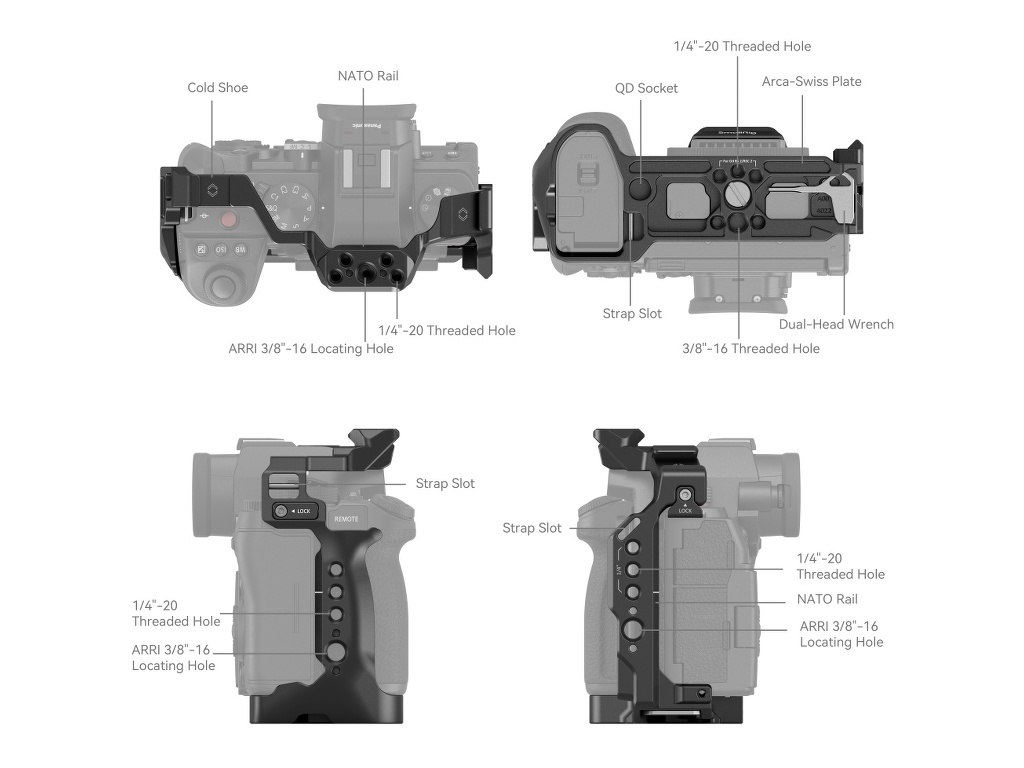 SmallRig 4022 Lumix G9 II / S5 II / S5 IIX Uyumlu Kafes