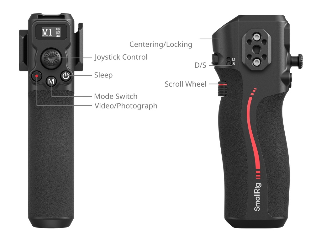 SmallRig 4329 DJI RS Serisi için Follow Focus Özelliğine Sahip Kumanda Kolu