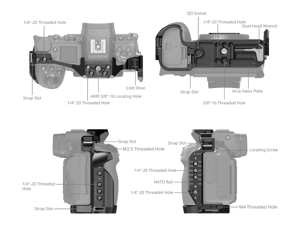 SmallRig 4519 Nikon Z6 III Uyumlu Kafes