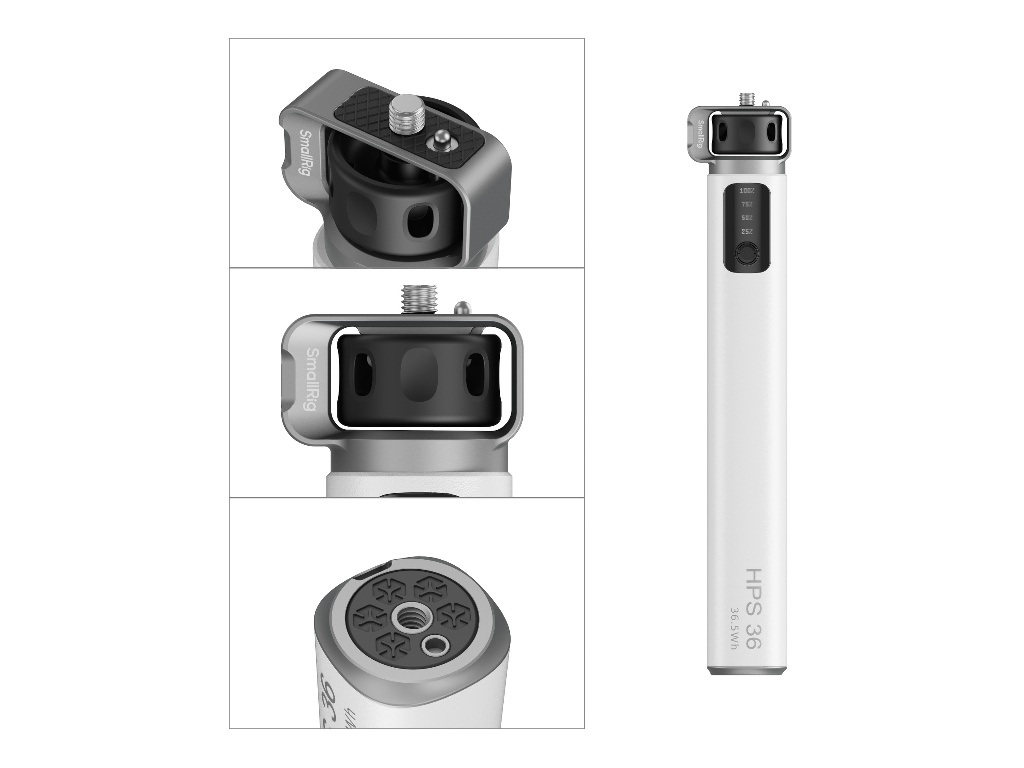 SmallRig 4552 5000 mAh Powerbank Özellikli 36w Çıkışlı El Tutacağı 5000 mAh