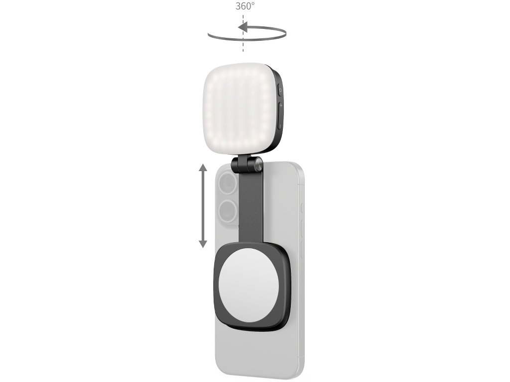 SmallRig 4656 Katlanabilir Aynalı Siyah Magsafe Özellikli Mobil LED Işık