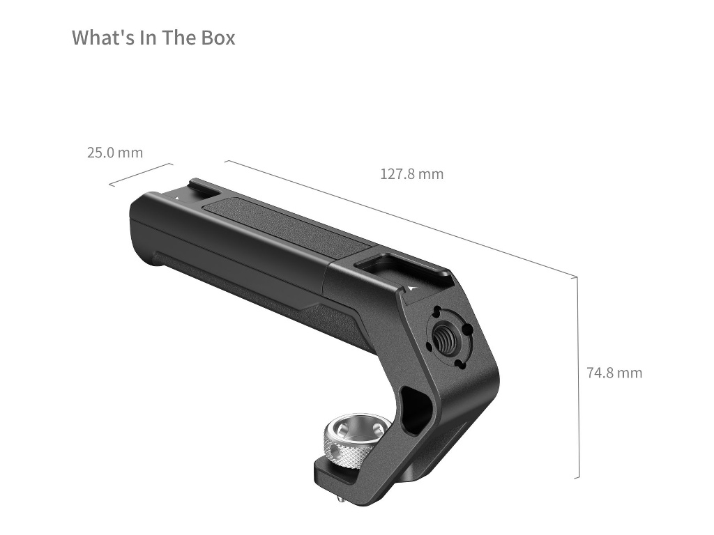 SmallRig 4757 Cold Shoe ve ARRI Bağlantılı Üst Tutma Kolu