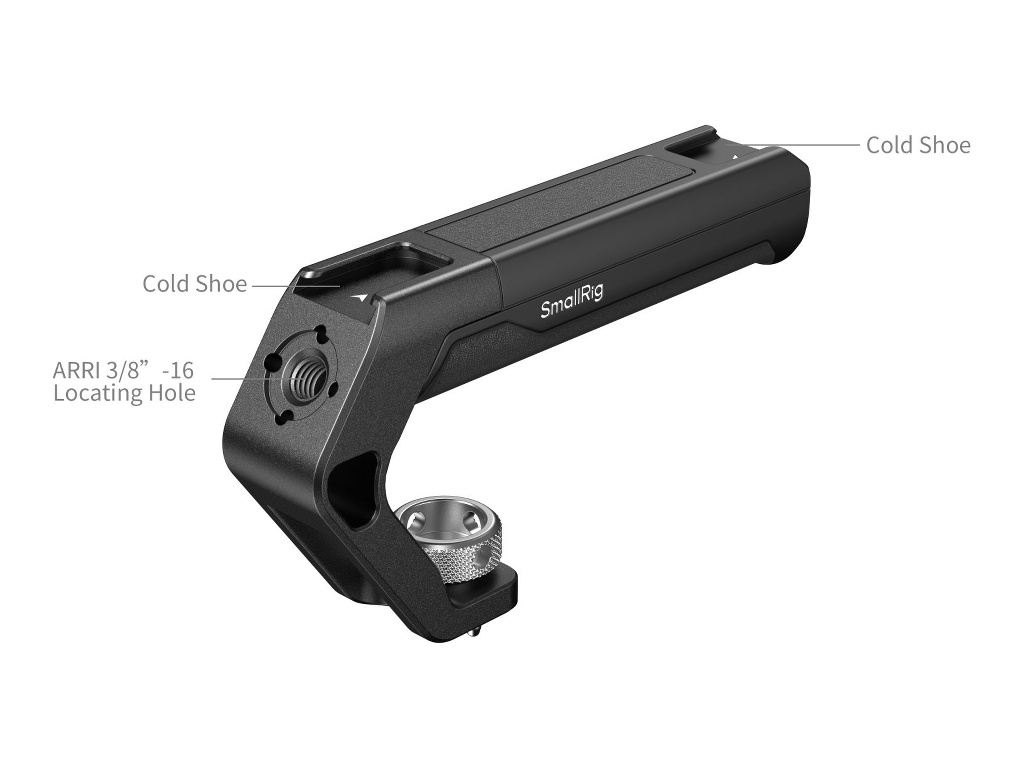 SmallRig 4757 Cold Shoe ve ARRI Bağlantılı Üst Tutma Kolu