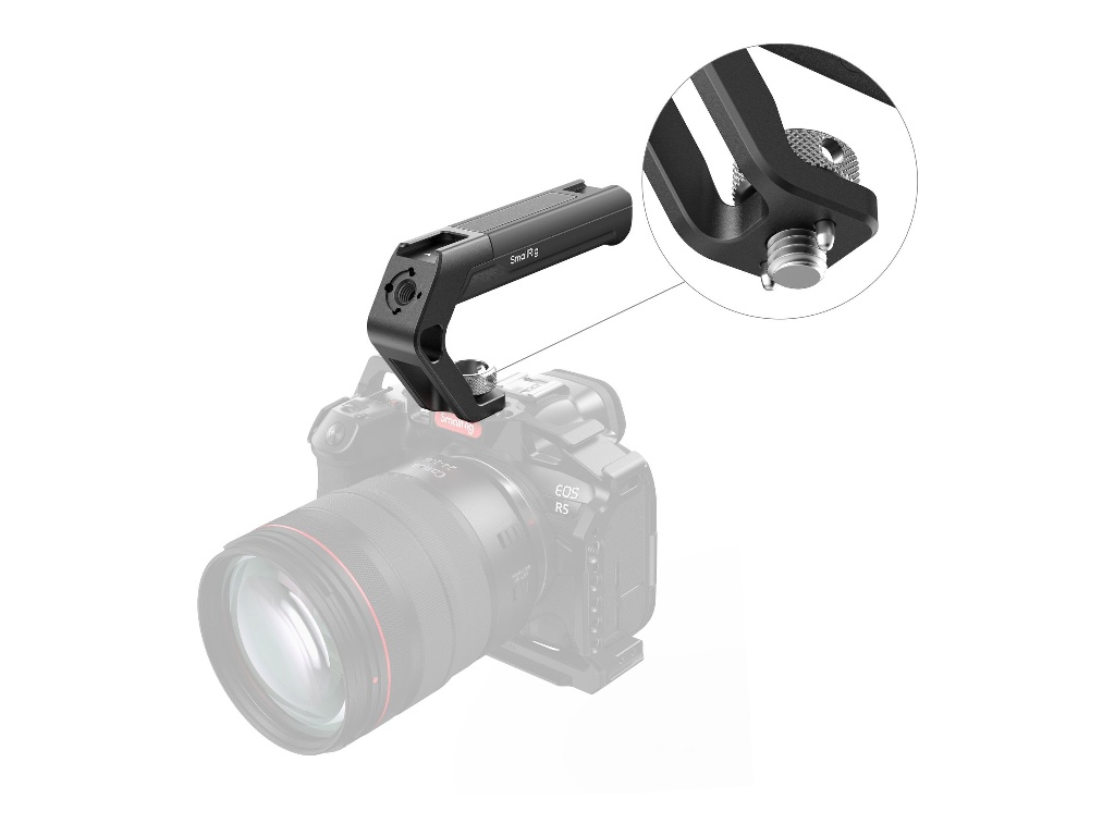 SmallRig 4757 Cold Shoe ve ARRI Bağlantılı Üst Tutma Kolu