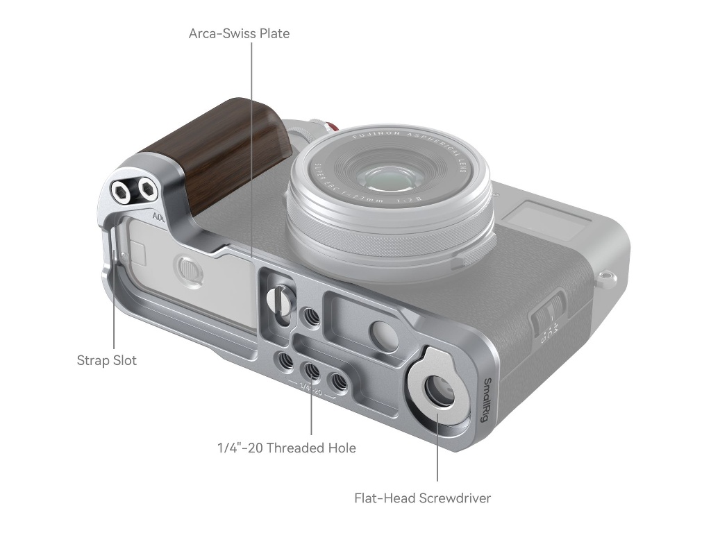 SmallRig 4804 Fujifilm X100VI Uyumlu Gümüş L Braket