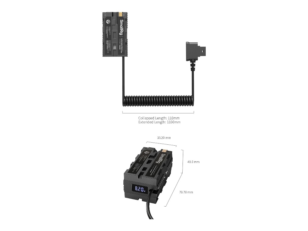 SmallRig 4884 Sony NP-F Serisi D-Tap Dummy Batarya