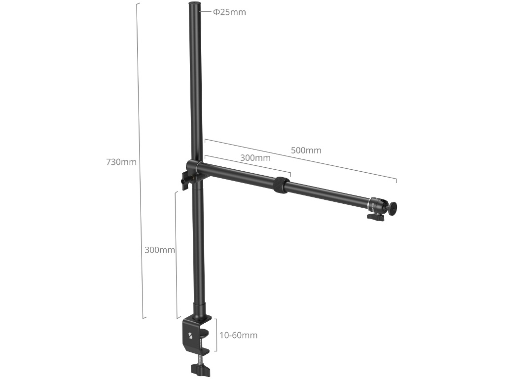 SmallRig 4938 Yayıncılar için Masa Bağlantı Aparatı Boom 50cm' e Kadar