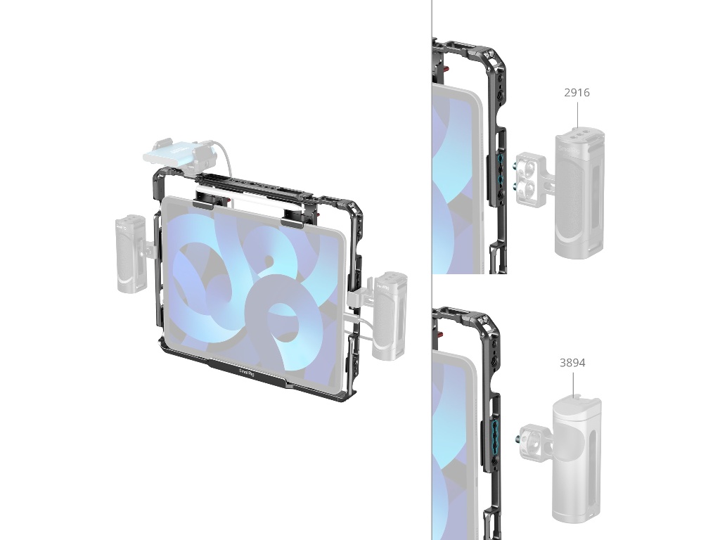 SmallRig MD5059 iPad / iPad Mini / iPad Air / iPad Pro Uyumlu Tablet Kafesi (12.9" 1. ve 2. Nesil Hariç)