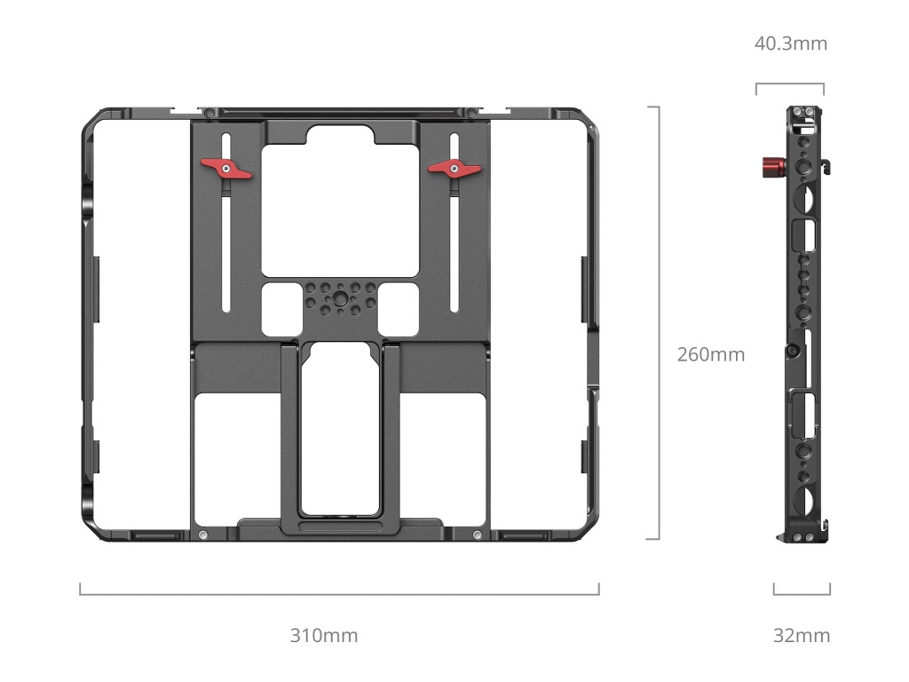 SmallRig MD5059 iPad / iPad Mini / iPad Air / iPad Pro Uyumlu Tablet Kafesi (12.9" 1. ve 2. Nesil Hariç)