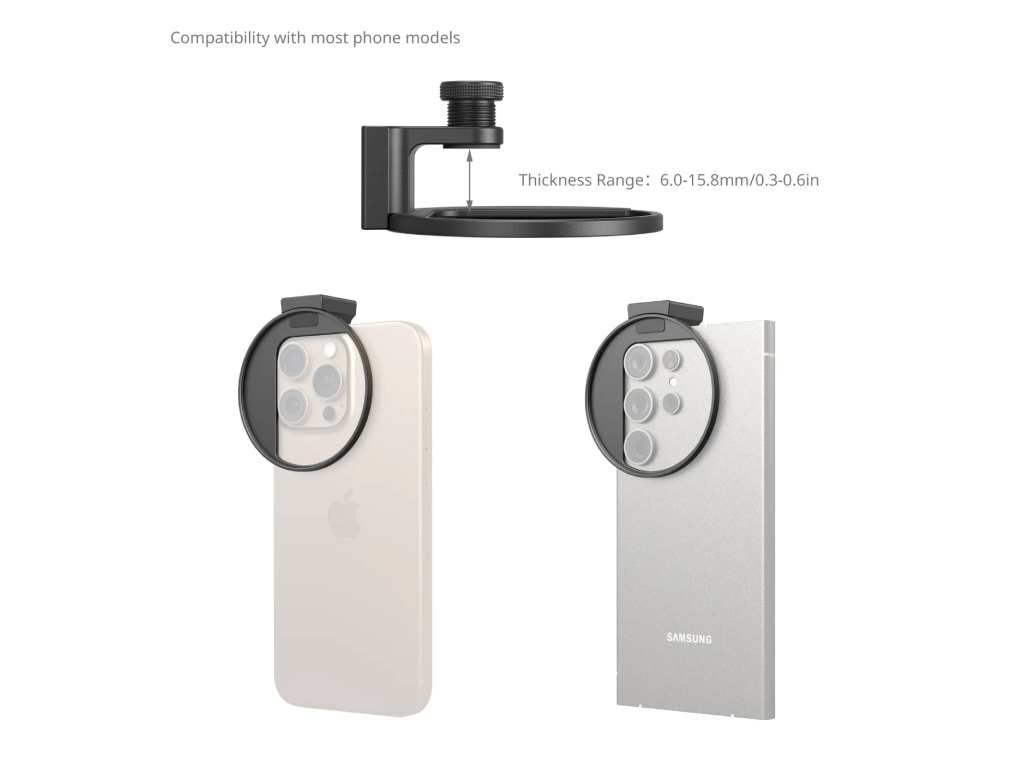 SmallRig 5203 Mobil 67mm Filtre Çaplı Ring Işık 67mm çaplı lens için kullanılabilir