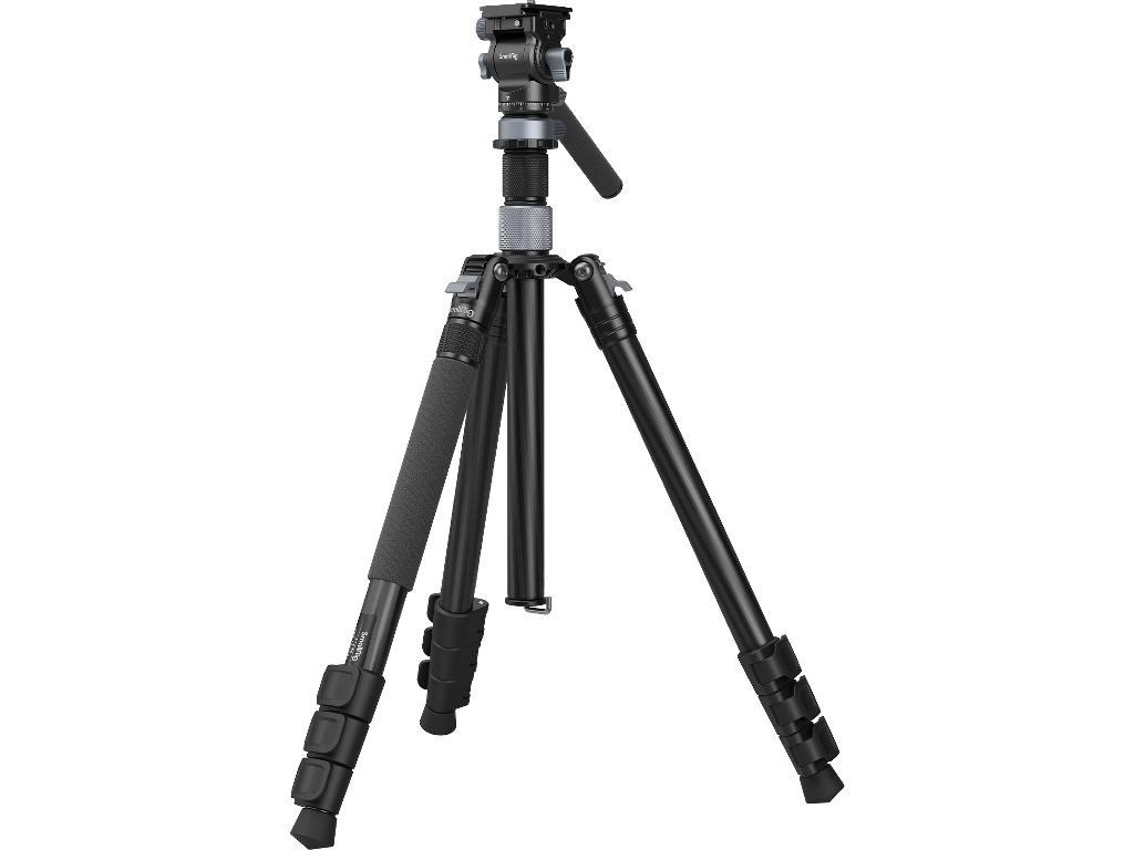 SmallRig 4221 Karbon Fiber 12kg Taşıma Kapasiteli Video Tripodu 160cm Maksimum Uzunluk