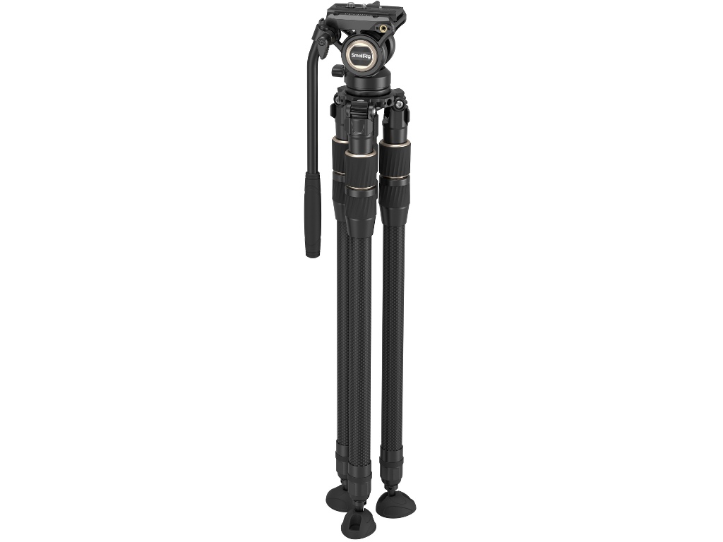 SmallRig 4643 CT195 FreeBlazer 5kg Taşıma Kapasiteli Karbon Fiber Video Tripodu 150cm Maksimum Uzunluk