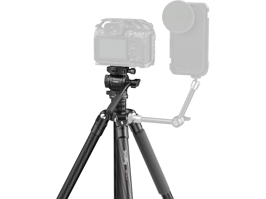 SmallRig 4937 CT150 Karbon Fiber 3kg Taşıma Kapasiteli Video Tripodu  157cm Maksimum Uzunluk