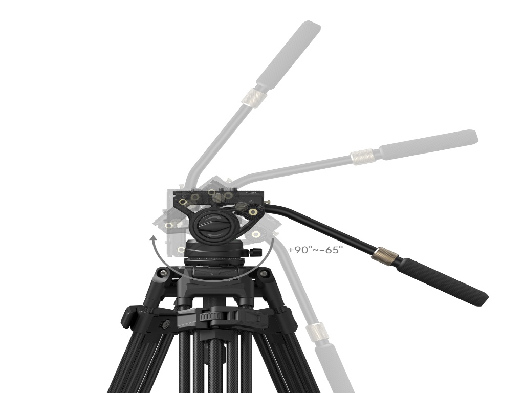 SmallRig 5111 AD-80S Alüminyum 15kg Taşıma Kapasiteli Video Tripodu  190cm Maksimum Uzunluk