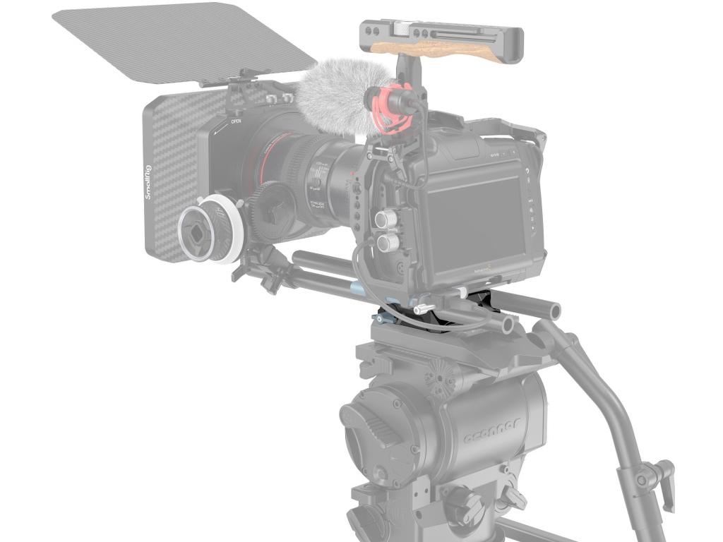 SmallRig 3357 Çift 15mm Çubuk Kelepçeli Evrensel Taban Plakası Baseplate