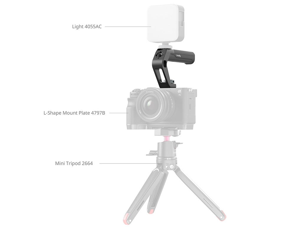 SmallRig 5976 Flaş Kızaklı Üst Tutma Kolu